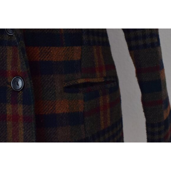 Vintage 90s‎ Wool Plaid Blazer by MICCI USA - Picture 10 of 10